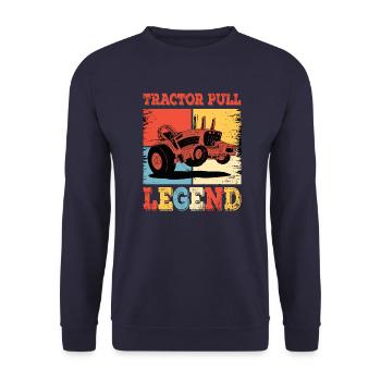 Farmer Tractor Agriculture Farmer Tractor Farm - Unisex Sweatshirt - navy - Front - Alina (178cm) & Michal (187cm)