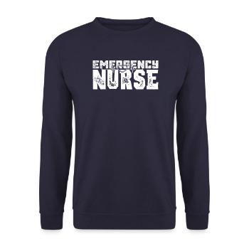 Service ambulancier Infirmier paramédical - Sweat-shirt Unisexe - marine - Devant - Alina (178cm) & Michal (187cm)