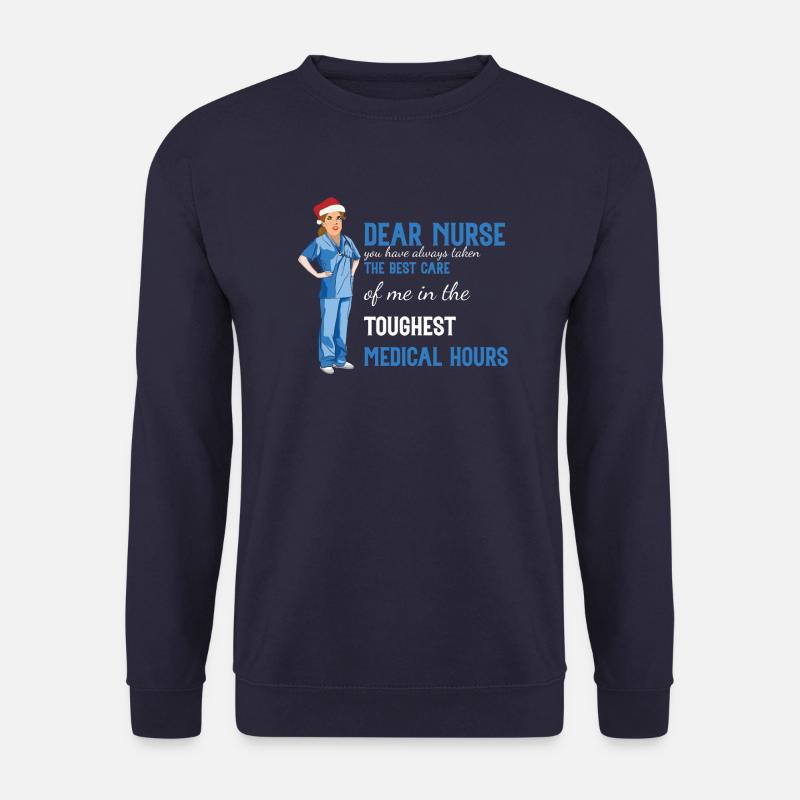 Arzthelferin Krankenpflegerin Arztpraxis Nadel - Unisex Pullover - Navy