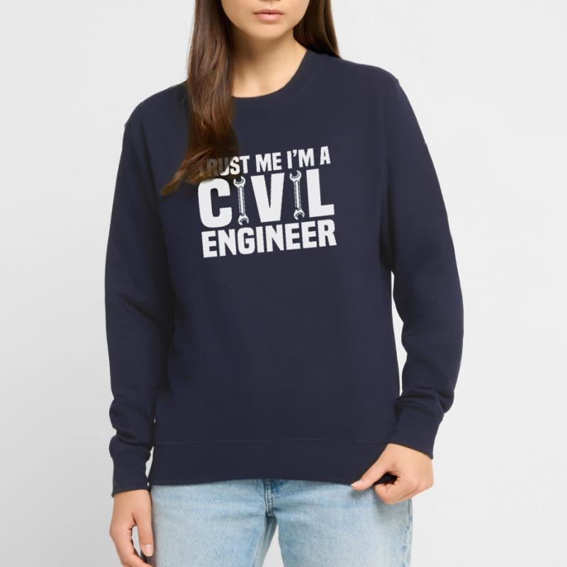 Civil Engineer Bridge Construction Statics Structural Engineer Unisex Sweatshirt