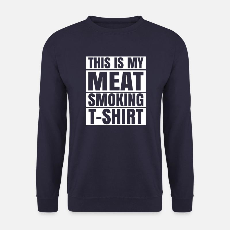 Fleisch Räuchern - Unisex Pullover - Navy