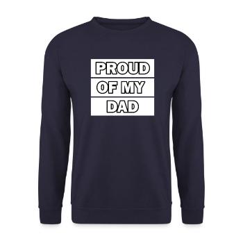 Le meilleur papa du monde Papa Couples Couple Parents Papa Papa - Sweat-shirt Unisexe - marine - Devant - Alina (178cm) & Michal (187cm)