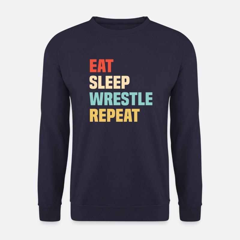 Wrestling Ringen Wrestler Ringer Geschenk - Unisex Pullover - Navy
