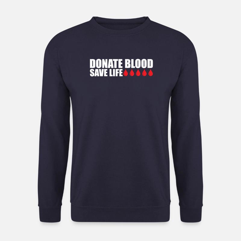 Blutspende Blutspenden Blutspender - Unisex Pullover - Navy