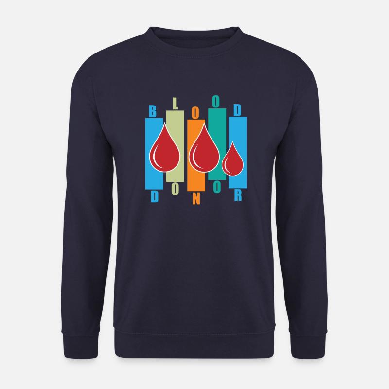 Blutspende Blutspenden Blutspender - Unisex Pullover - Navy