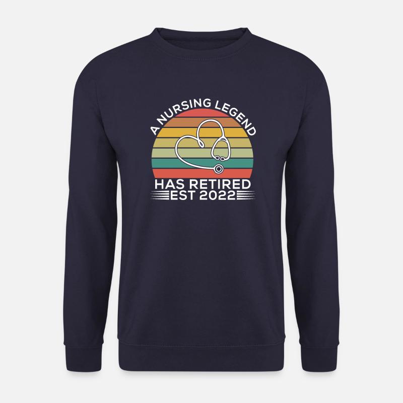 Krankenschwestern Rentnerin Rente 2022 - Unisex Pullover - Navy