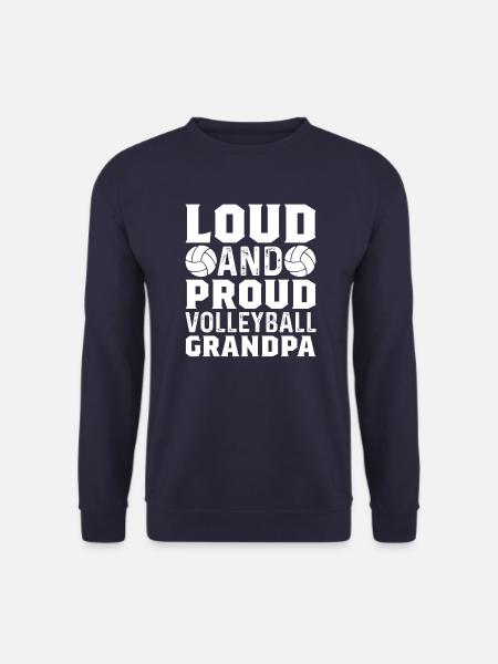 Volleyball Opa Volleyballspieler Geschenk - Unisex Pullover - Navy