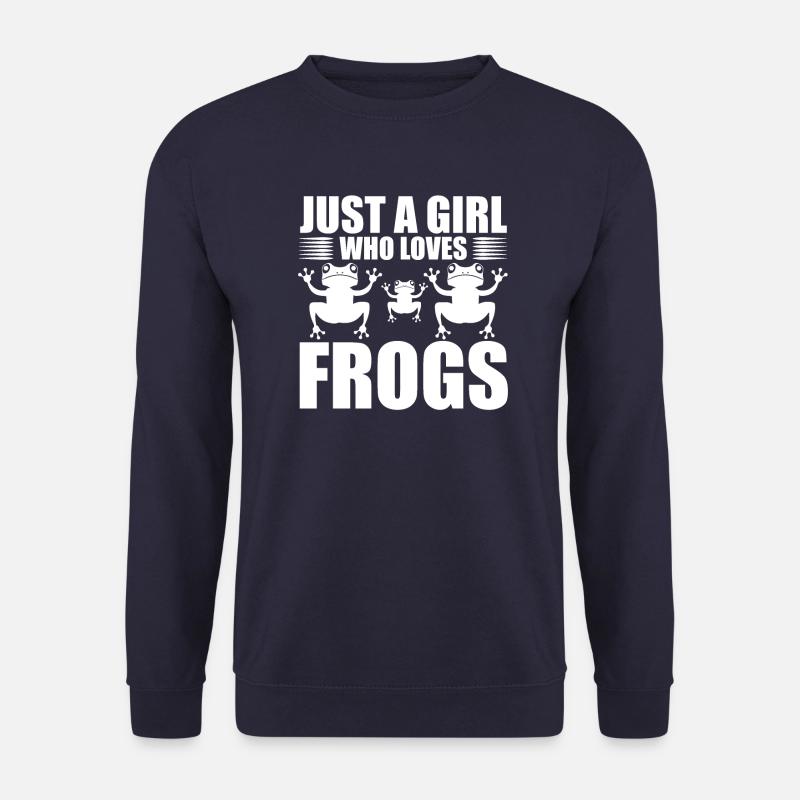 Frosch Mädchen Kinder Frösche - Unisex Pullover - Navy