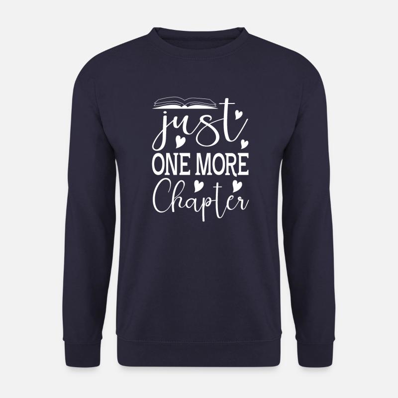 Bücher Lesen Bücherwurm - Unisex Pullover - Navy