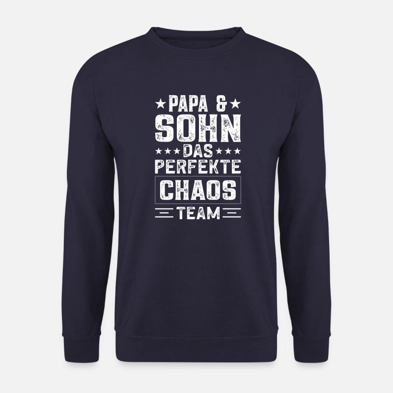 Papa und Söhne Sohn Vater Sohn - Unisex Pullover - Navy