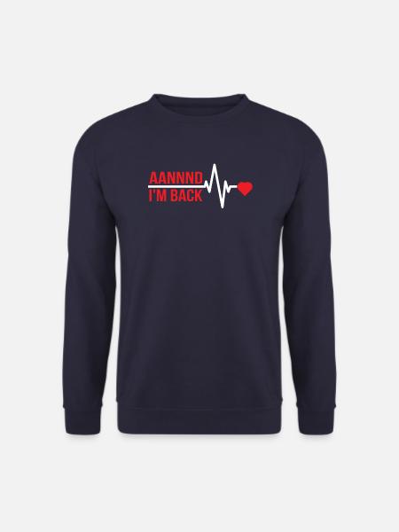 Herzinfarkt Herzoperation Herzkrank Bypass - Unisex Pullover - Navy
