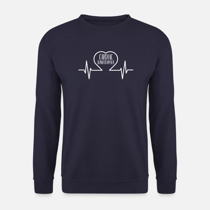 Herzsonograph Sonograph Sonographie - Unisex Pullover - Navy