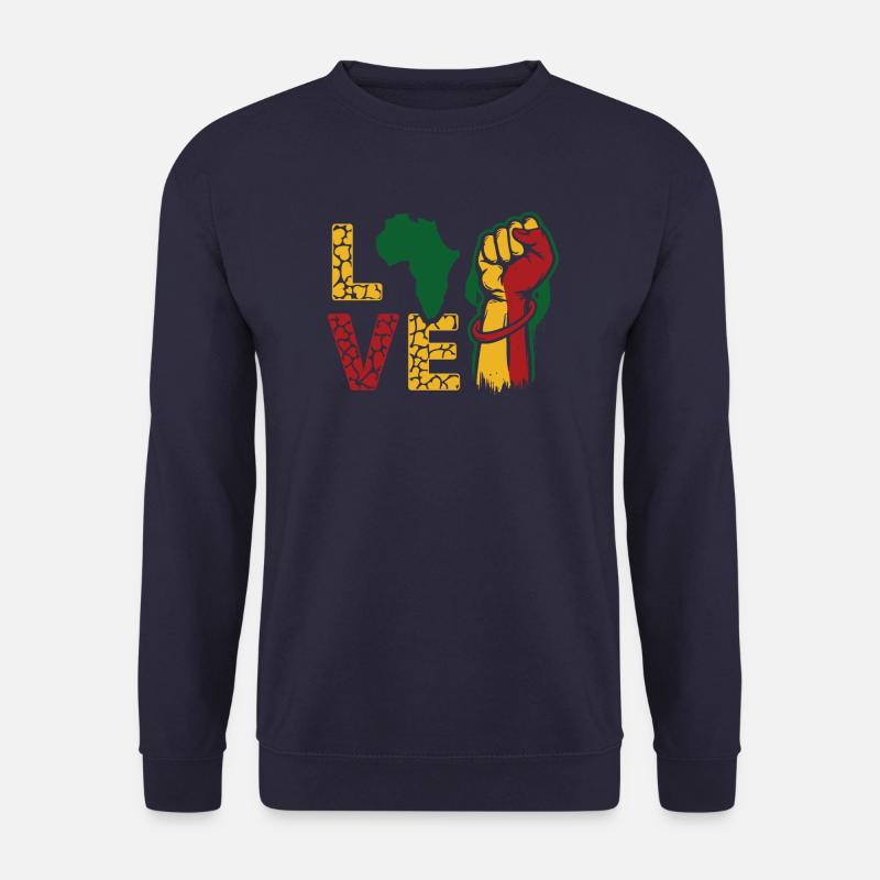 Ich bin Schwarze Geschichte Schwarzer - Unisex Pullover - Navy