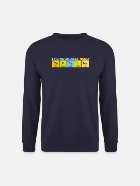 Chemiker Chemist Chemiestudium Professor Kaffee - Unisex Pullover - Navy