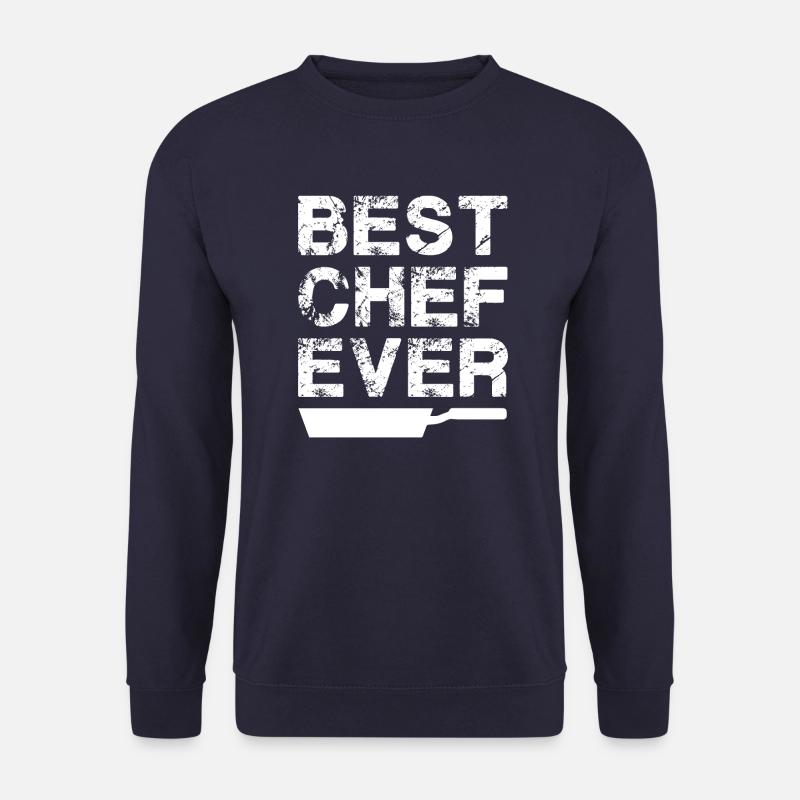Koch Mütze Chefkoch Küche Fünf Sterne Gold 5 - Unisex Pullover - Navy