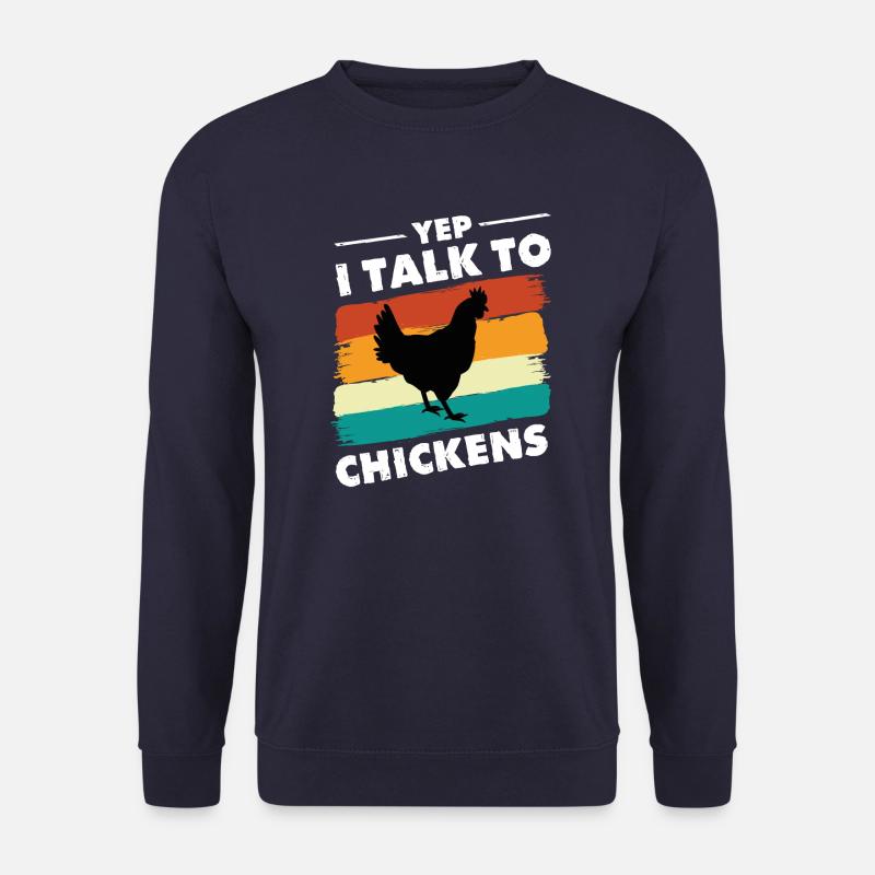 Hühner Hühnerzüchter Hühnerzucht Geschenk - Unisex Pullover - Navy