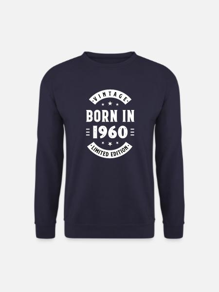 1960 - Baujahr 1960 - Jahrgang 1960 - Unisex Pullover - Navy