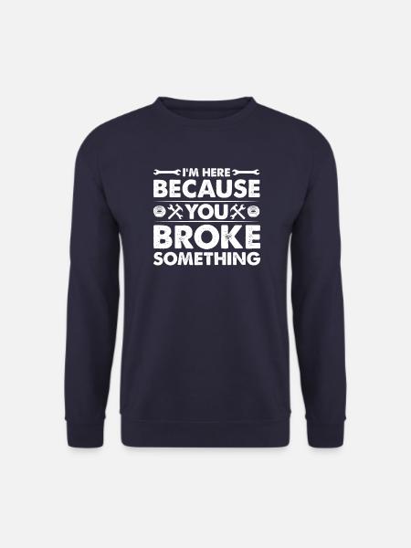 Mechaniker Techniker Handwerker Garage KFZ Bastler - Unisex Pullover - Navy