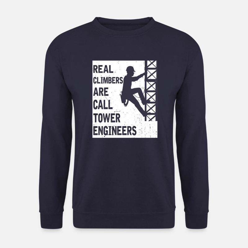 Leitungsmonteur Tower Engineer Freileitung Beruf - Unisex Pullover - Navy