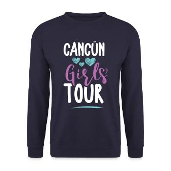 Cancun Girls Tour - Sweat-shirt Unisexe - marine - Devant - Alina (178cm) & Michal (187cm)