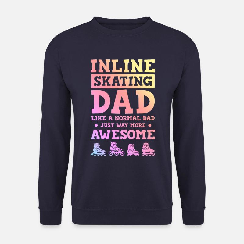 skate papa spruch - Unisex Pullover - Navy