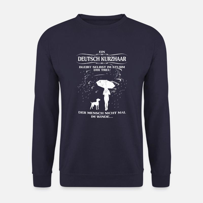 Frauen-Hundeshirt mit Deutsch Kurzhaar - Unisex Pullover - Navy