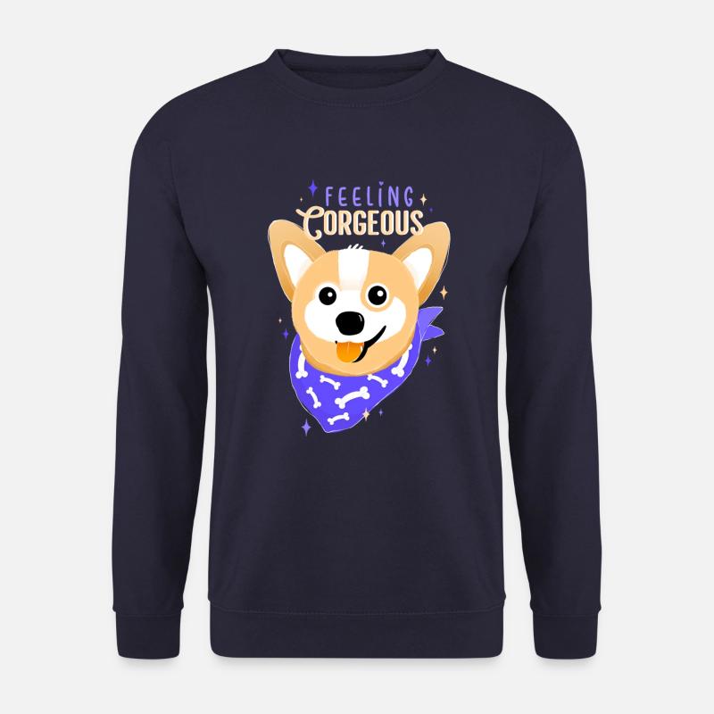 Corgi - Feeling Corgeous - Unisex Sweatshirt - navy
