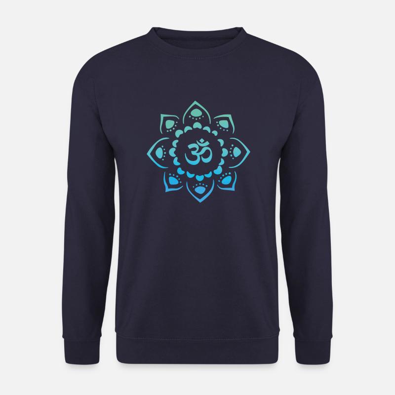 Om Mandala, schönes Mandala - Unisex Pullover - Navy