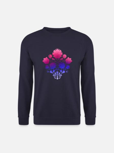 flowers,,floral, graffiti,painting, bouquet of flowers, - Unisex Sweatshirt - navy
