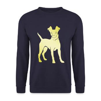 Silhouette de chien Pinscher - Sweat-shirt Unisexe - marine - Devant - Alina (178cm) & Michal (187cm)