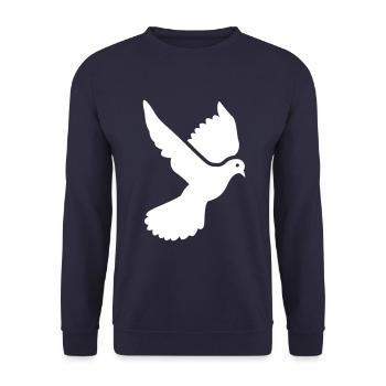 Dove symbol - Unisex Sweatshirt - navy - Front - Alina (178cm) & Michal (187cm)