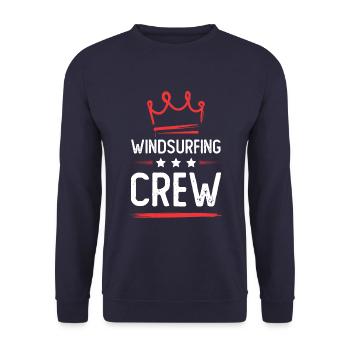 Équipage de planche à voile - Sweat-shirt Unisexe - marine - Devant - Alina (178cm) & Michal (187cm)