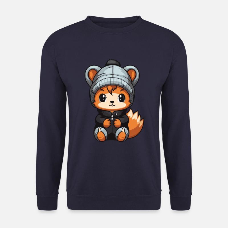 Eichhörnchen Winter Comic - Unisex Pullover - Navy