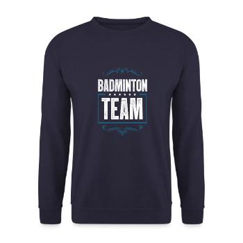 Équipe de badminton - Sweat-shirt Unisexe - marine - Devant - Alina (178cm) & Michal (187cm)