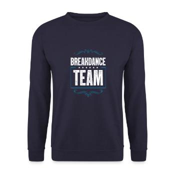 Équipe de breakdance - Sweat-shirt Unisexe - marine - Devant - Alina (178cm) & Michal (187cm)