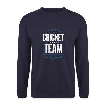 Équipe de cricket - Sweat-shirt Unisexe - marine - Devant - Alina (178cm) & Michal (187cm)