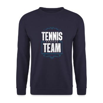 Tennis Team - Unisex Pullover - Navy - Vorne - Alina (178cm) & Michal (187cm)
