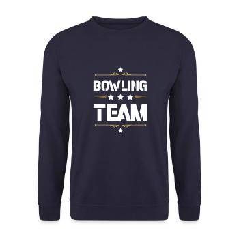 Bowling Team - Unisex Pullover - Navy - Vorne - Alina (178cm) & Michal (187cm)