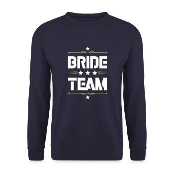 Équipe de la mariée - Sweat-shirt Unisexe - marine - Devant - Alina (178cm) & Michal (187cm)