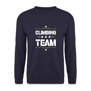 Climbing Team - Unisex Pullover - Navy - Vorne - Alina (178cm) & Michal (187cm)