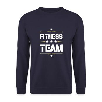 Équipe de fitness - Sweat-shirt Unisexe - marine - Devant - Alina (178cm) & Michal (187cm)