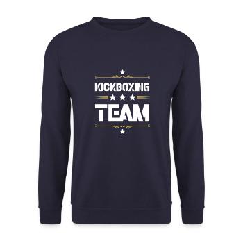 Équipe de kickboxing - Sweat-shirt Unisexe - marine - Devant - Alina (178cm) & Michal (187cm)