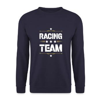 Racing Team - Unisex Sweatshirt - navy - Front - Alina (178cm) & Michal (187cm)