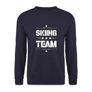 Équipe de ski - Sweat-shirt Unisexe - marine - Devant - Alina (178cm) & Michal (187cm)