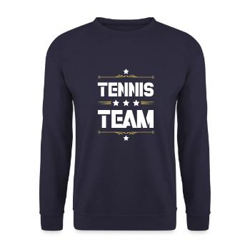 Tennis Team - Unisex Pullover - Navy - Vorne - Alina (178cm) & Michal (187cm)