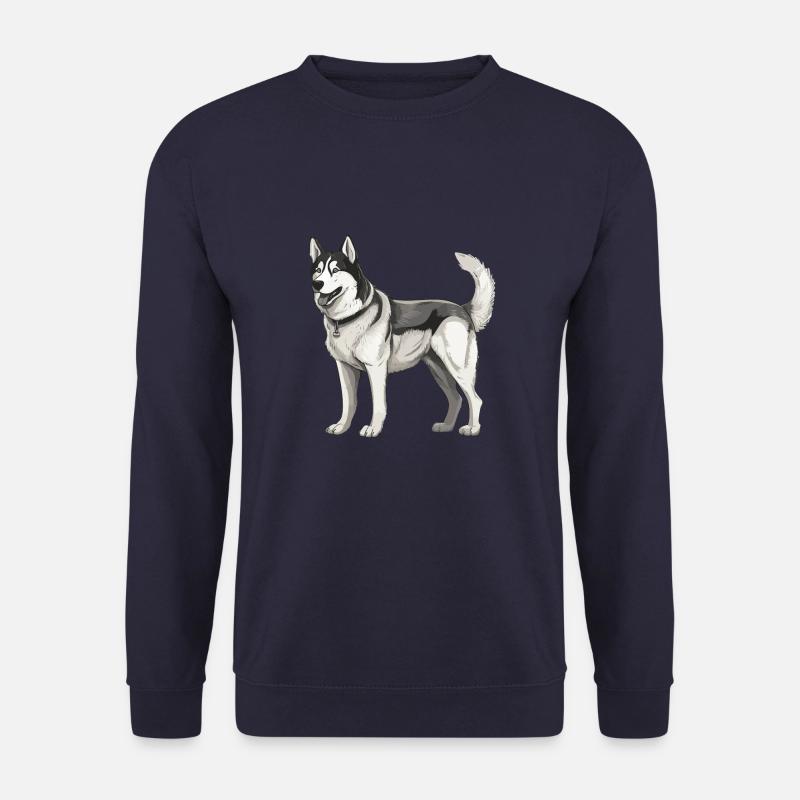 Husky Hund - Unisex Pullover - Navy