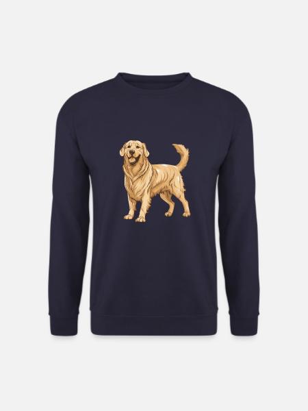 Golden Retriever Dog - Unisex Sweatshirt - navy