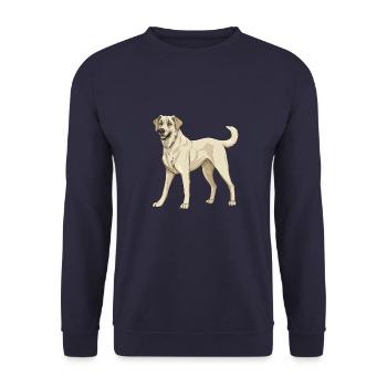 Kangal Hund - Unisex Pullover - Navy - Vorne - Alina (178cm) & Michal (187cm)