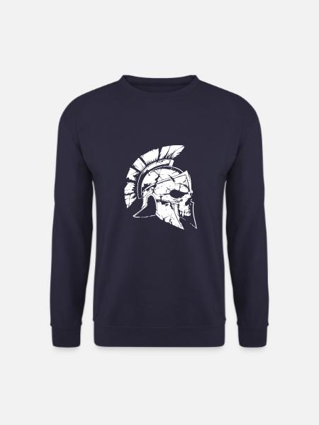 Spartan Gladiator Skull - Unisex Sweatshirt - navy