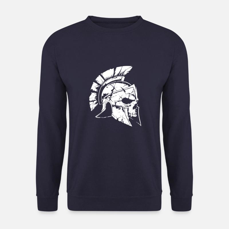 Spartan Gladiator Skull - Unisex Sweatshirt - navy
